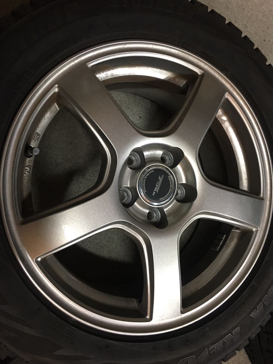 ★TOP　RUN　トップラン　6.5J+46　PCD100　プリウス　レガシィ　ウィッシュ　ブリザック　REVO　GZ　２０５　５５　１６ トップラン TOPRUN BRIDGESTONE 15in 美 r5（タイヤ・ホイール｜車用品）：車用品
