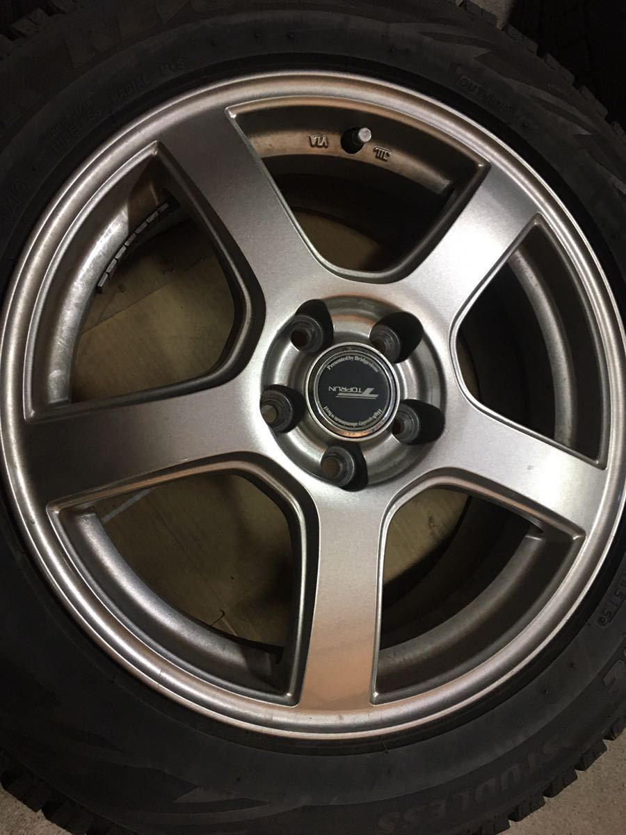 ★TOP　RUN　トップラン　6.5J+46　PCD100　プリウス　レガシィ　ウィッシュ　ブリザック　REVO　GZ　２０５　５５　１６ トップラン TOPRUN BRIDGESTONE 15in 美 r5（タイヤ・ホイール｜車用品）：車用品