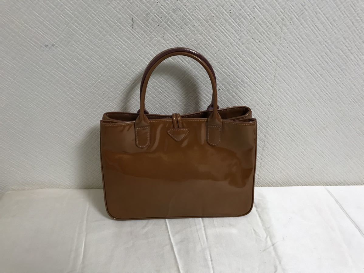 ロンシャン LONGCHAMP - エナメルバッグ ブラック 本物ロンシャン 