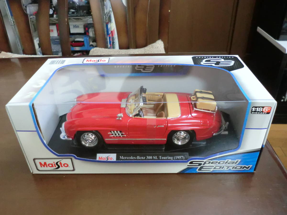1/18 メルセデスベンツ 300SL ツーリング レッド 1957 Mercedes-benz 