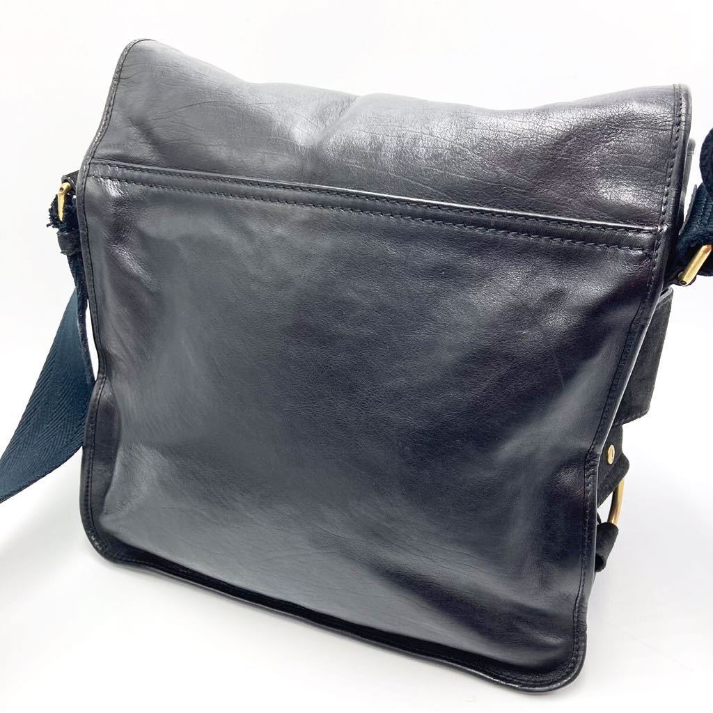 極美品》『幻の一品』 Yves Saint Laurent メッセンジャーバッグ 大 