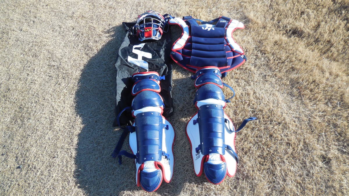 竜くん専用] ハタケヤマ キャッチャー防具セット J.S.B.B.学童用