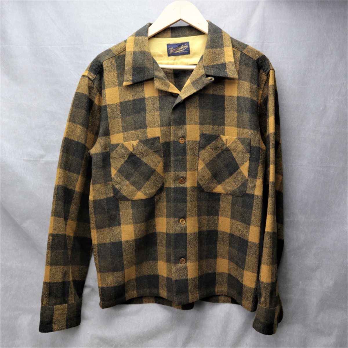 テンダーロイン TENDERLOIN シャツ チェック ウール T-WOOL オンブレ 