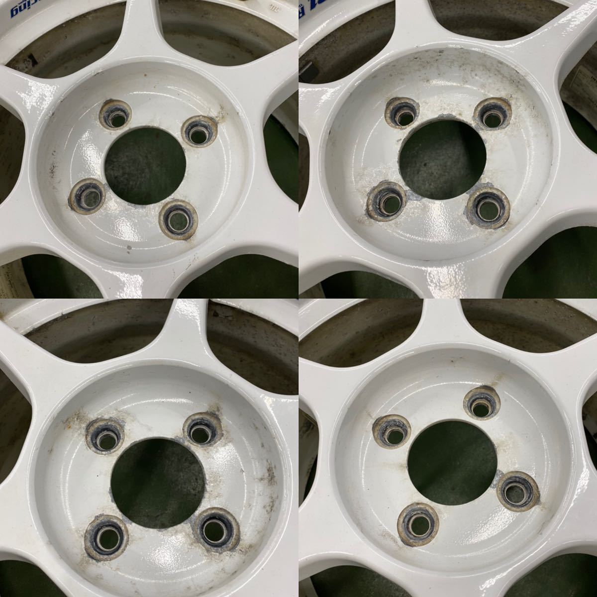 バーディークラブ buddy club P1レーシング P-1 Racing 白 15インチ 4 