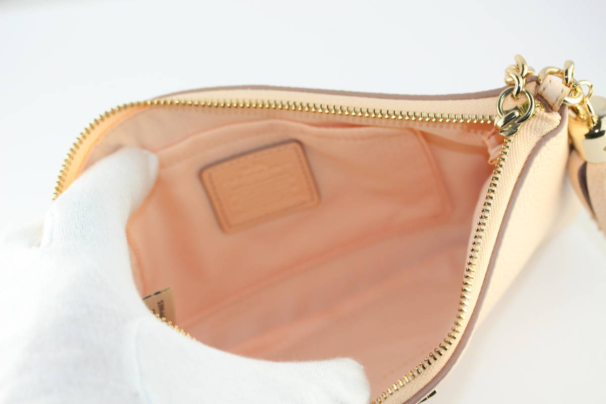コーチ COACH ポーチ リストレット プレーリー 長財布 レザー 良品 