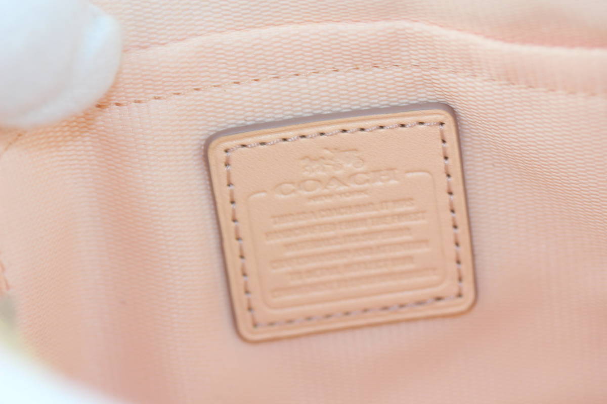 コーチ COACH ポーチ リストレット プレーリー 長財布 レザー 良品 