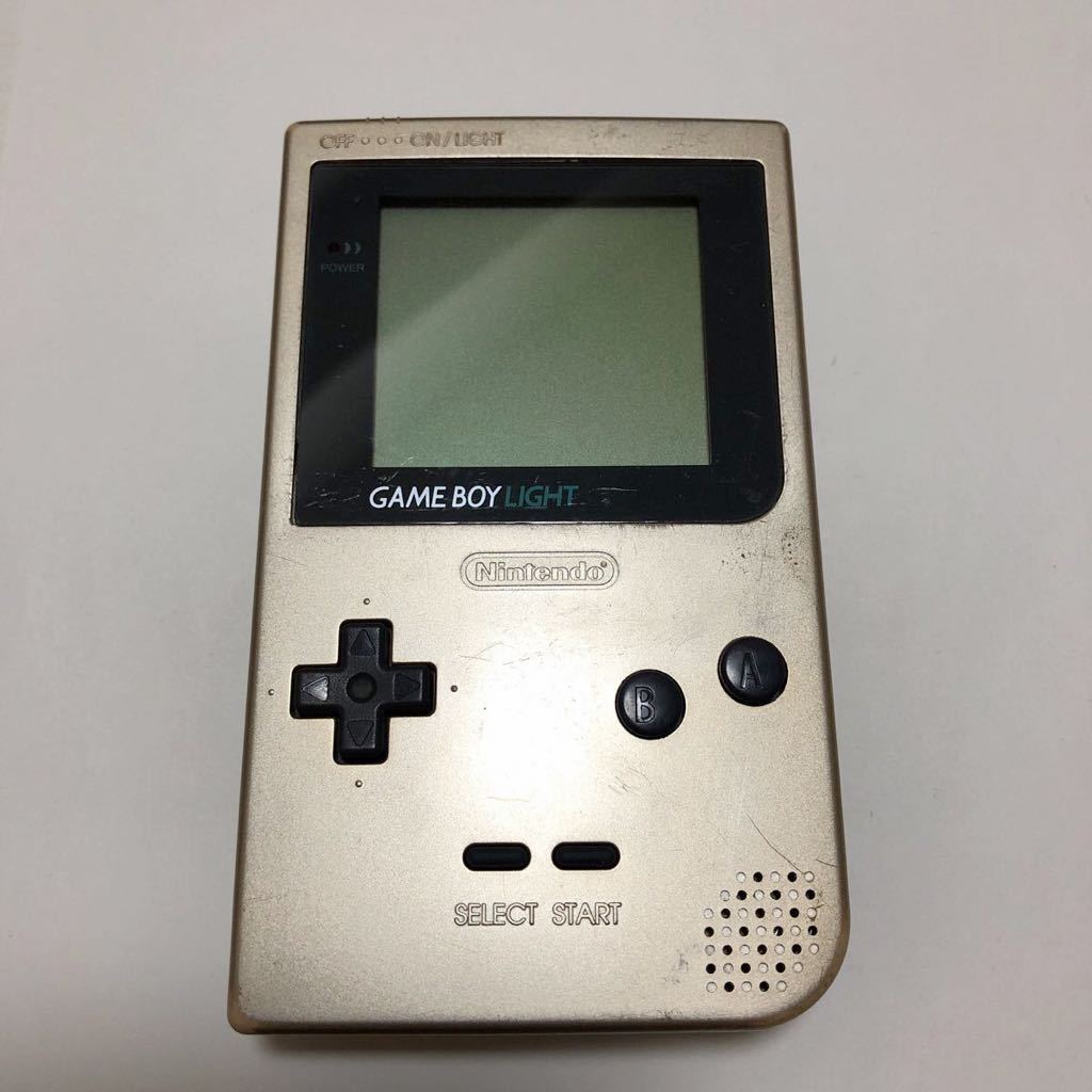 動作良好】GAME BOY LIGHT ゲームボーイライト 本体 ゴールド(本体 