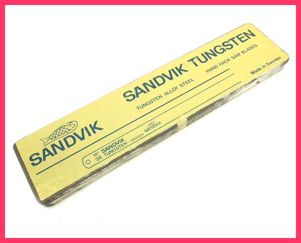 A0503F 未使用　ＳＡＮＤＶＩＫ　サンドビック　ハックソーブレード　替刃　10''　18Ｔ　100枚入り　大工道具