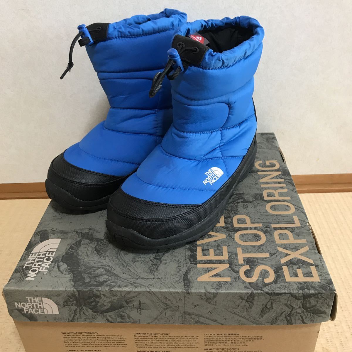 THE NORTH FACE ヌプシブーティ－ キッズ22cm / ブルー 青 ノース