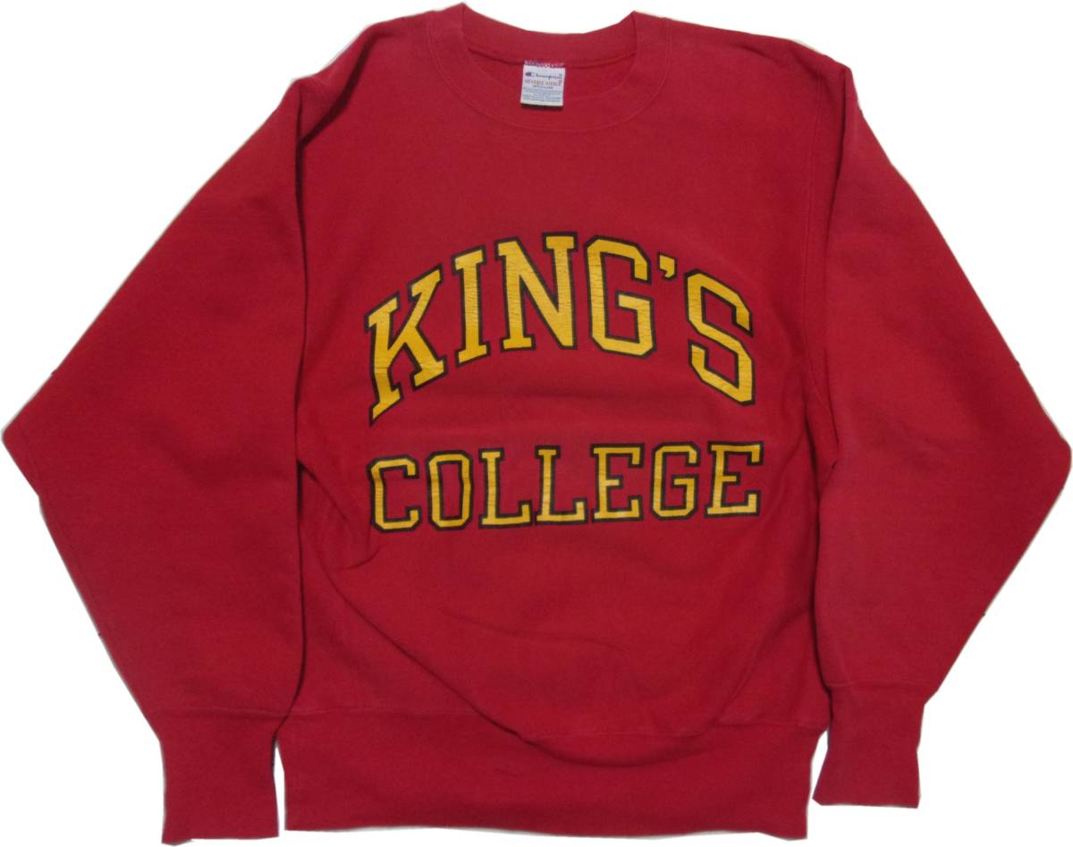 80年代 アメリカ製 チャンピオン リバースウィーブ M レッド champion