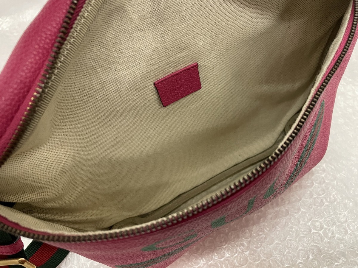 ○【注目商品 GUCCI グッチ ボディバッグ ウエストポーチ カーフレザー