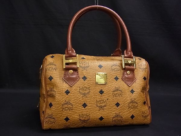 1円 □美品□ MCM エムシーエム モノグラム ヴィセトス柄 レザー 