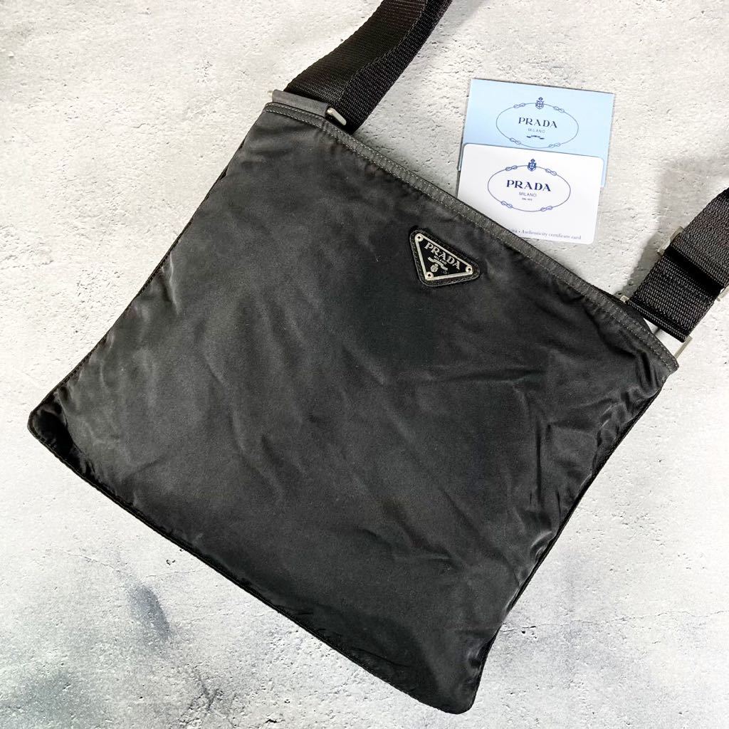 1円～ 最高級 正規品 PRADA プラダ ショルダーバッグ サコッシュ 