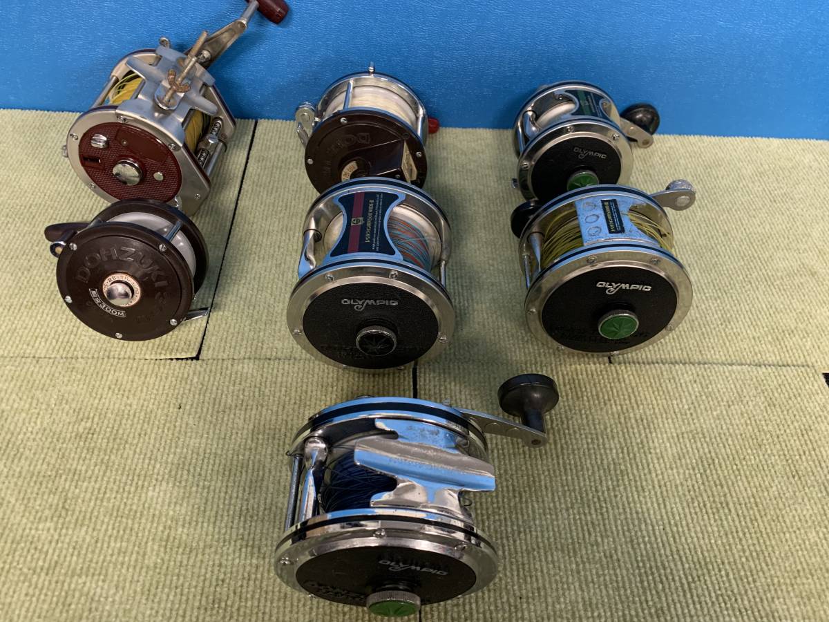 OLYMPIC，DOHZUKI， RYOBI 電動リール 7台セット まとめて ジャンク品