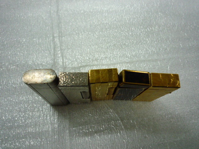 ダンヒルライター4本 カルティエ1本 着火未確認 ジャンク品 1本 
