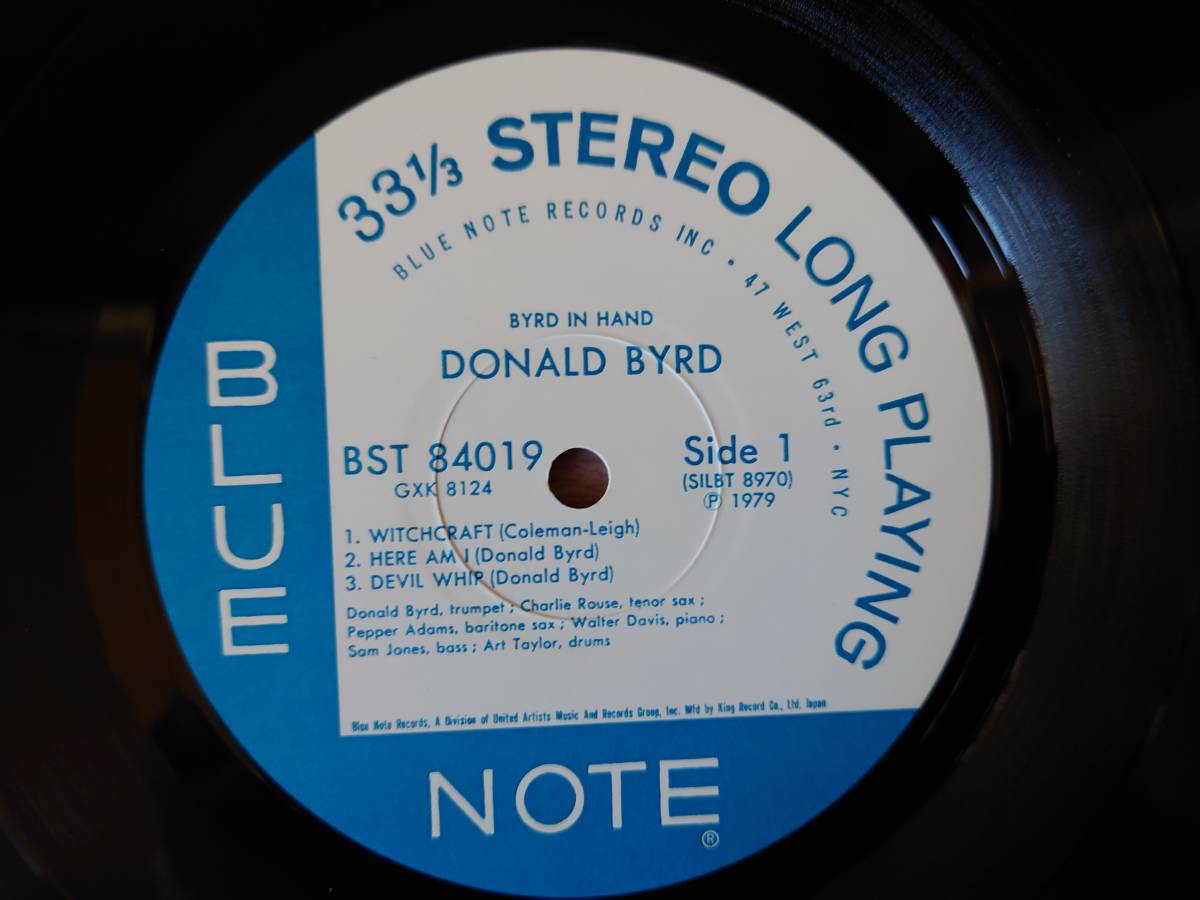 DONALD BYRD/ BYRD IN HAND（Blue Note 日本盤LP キング GXK-8124