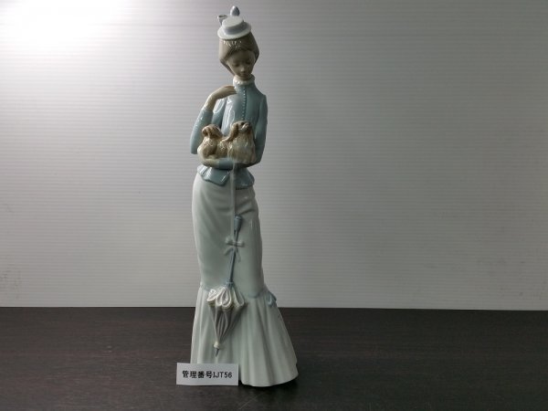 リヤドロ LLADRO 少女 犬 置物 0 乳母車 仔犬 子犬達のお散歩 カート
