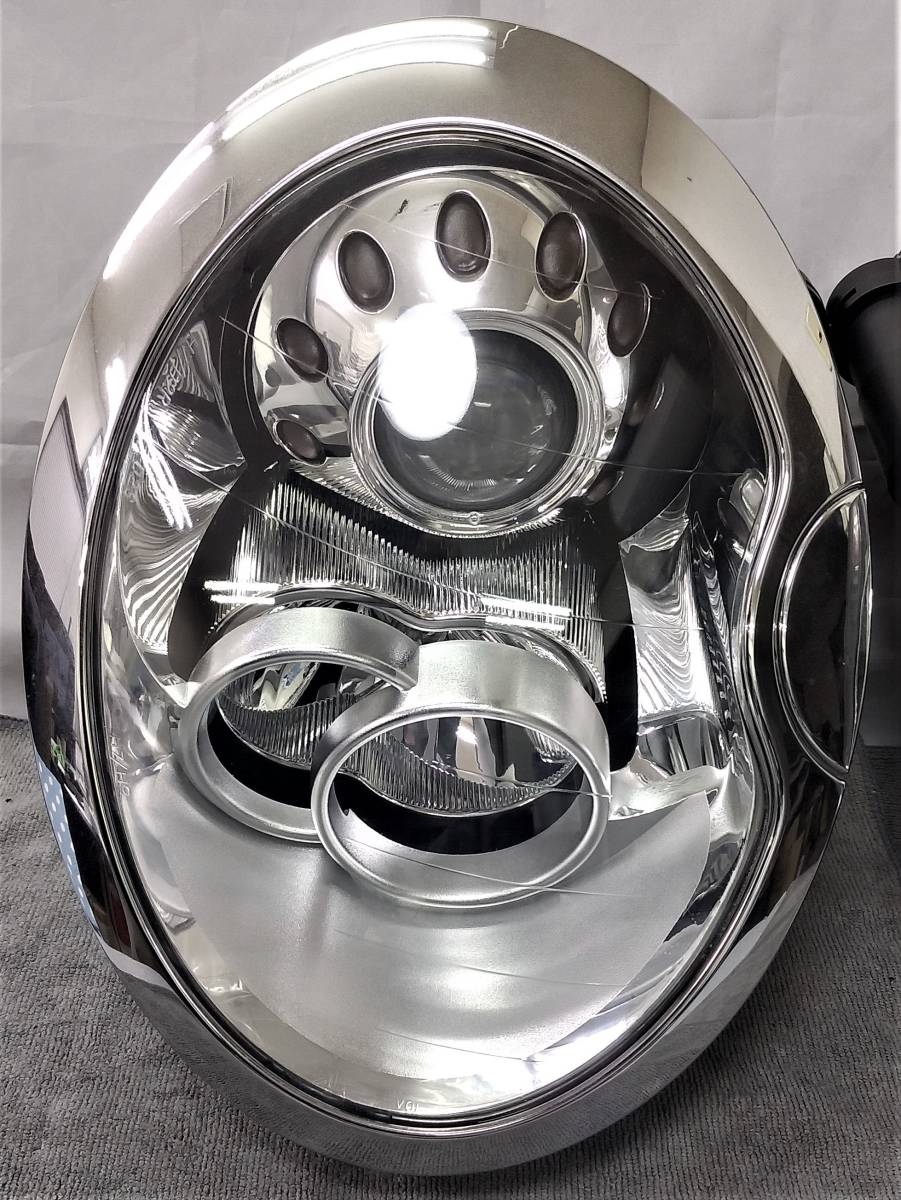 D BMW MINI mini ミニ クーパーS 後期純正ヘッドライト(リペア済) R50 