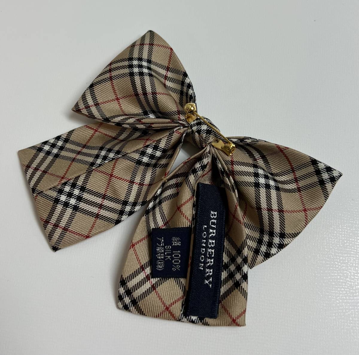 Burberry London シルク 絹100% リボン タイ ノバチェック 【公式通販】