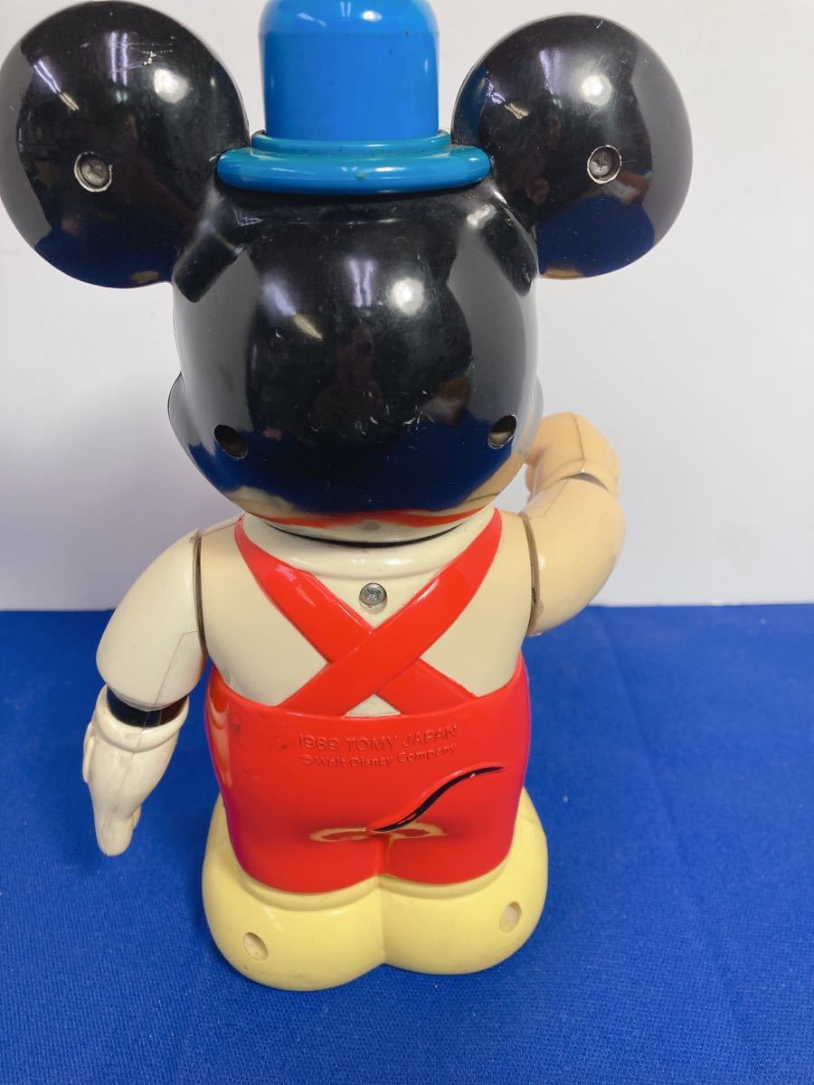 YA-10 ☆動作品☆ミッキーマウスなかよしジャンケン 1989 TOMY JAPAN 