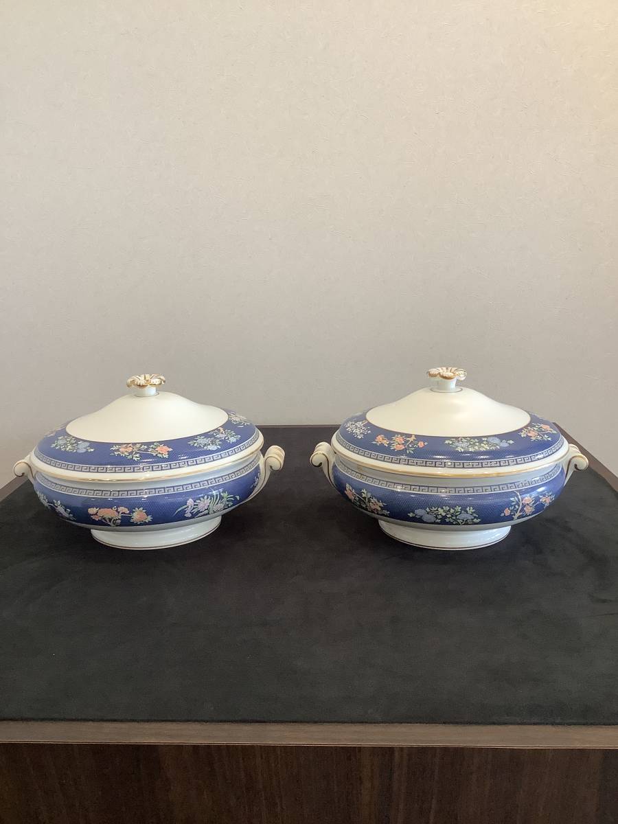  WEDGWOOD ウェッジウッド BLUE SIAM ブルーサイアム テリーヌ 蓋付鉢 2個 汚れあり(ウェッジウッド)｜売買されたオークション情報、yahooの商品情報をアーカイブ公開 - オークファン ウェッジウッド