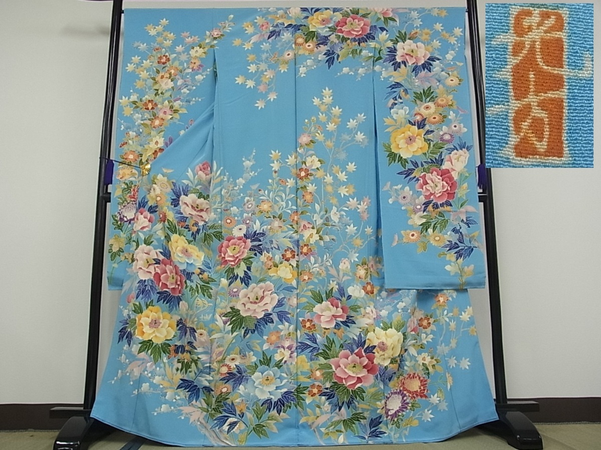 振袖 お仕立て前 加賀友禅作家もの 未使用 正絹 着物屋こころ□極上 本 