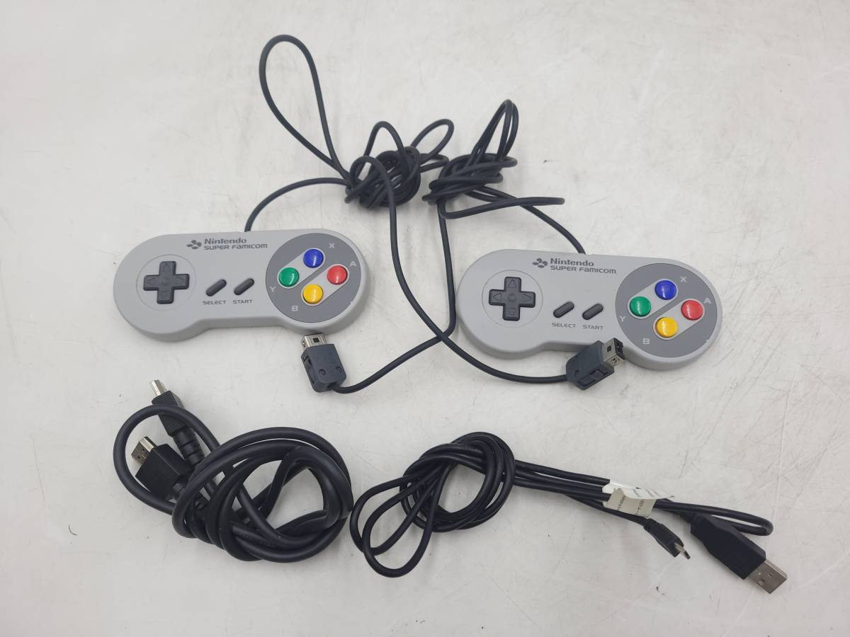 【１円～】【動作品】 Nintendo/任天堂 CLV-301 ニンテンドー クラシック ミニ スーファミ スーパー ファミコン 21タイトル ゲーム機 任天堂 CLV-301 Nintendo コントローラー 中古品 美品☆Nintendo