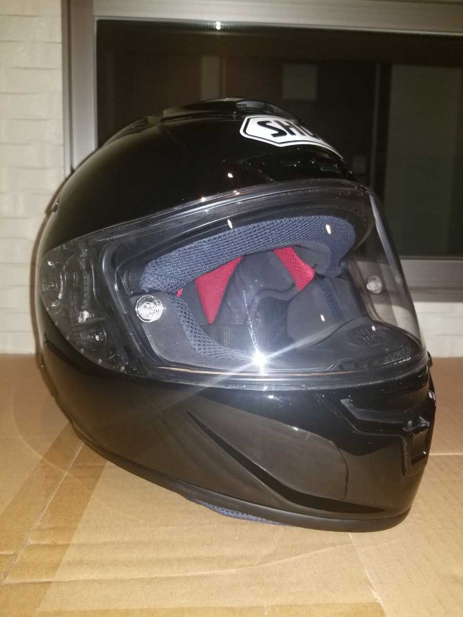 SHOEI X-Fourteen！艶ありブラック、中古品、サイズM、スペア 