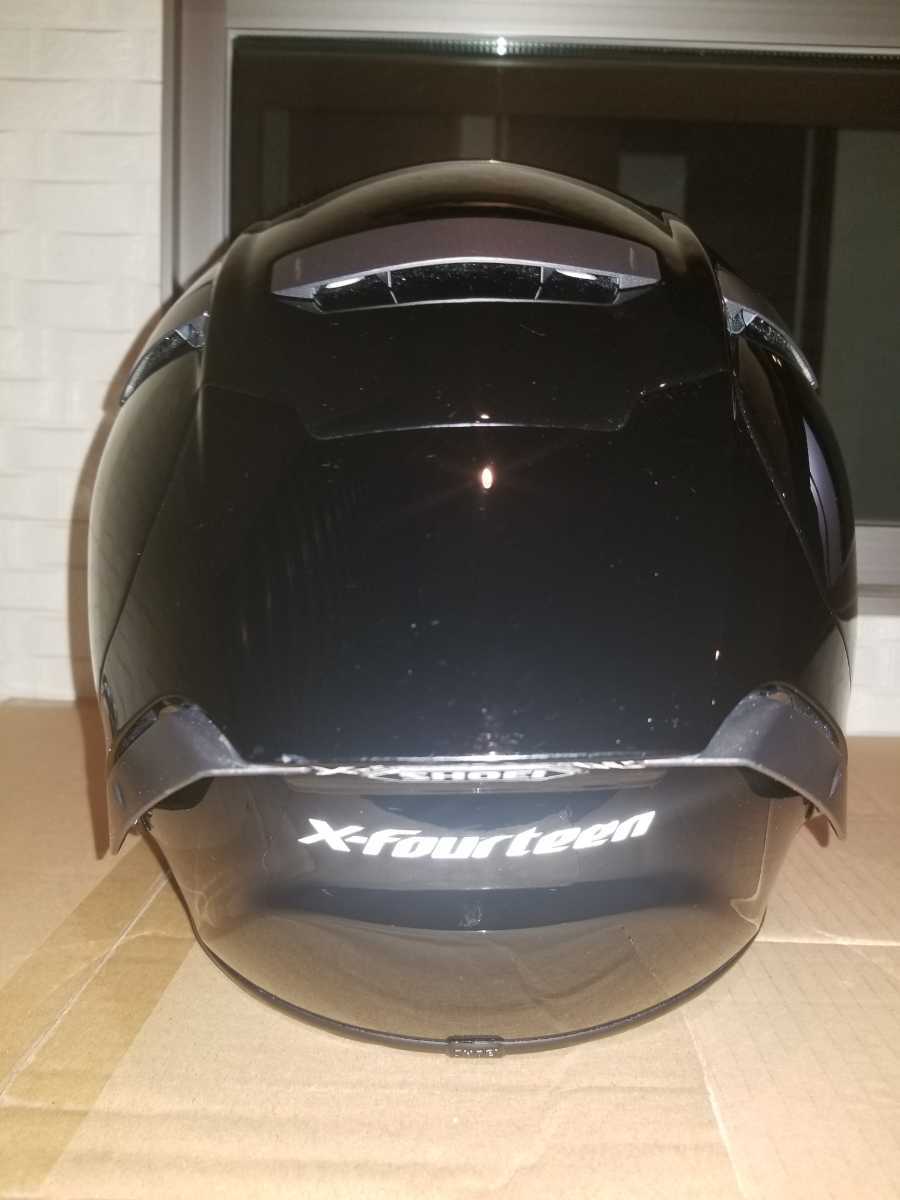 SHOEI X-Fourteen！艶ありブラック、中古品、サイズM、スペア