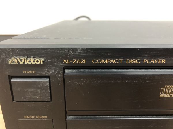 E617-M7-1374 △ Victor ビクター コンパクトディスクプレーヤー XL-Z621 CDデッキ CDプレーヤー オーディオ機器  通電確認済み ①