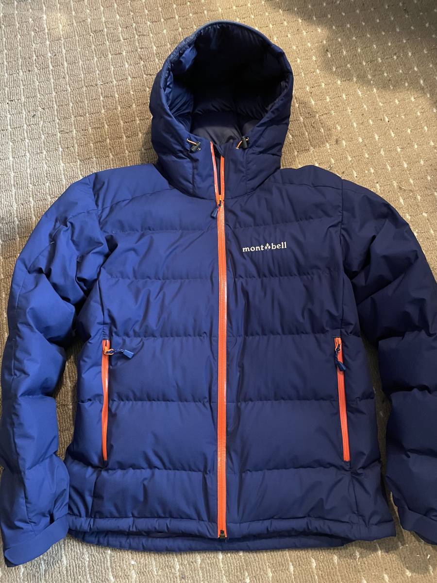  mont-bell・モンベル/パーマフロスト　ライトダウンパーカ/インクブルー・Sサイズ/中古_1