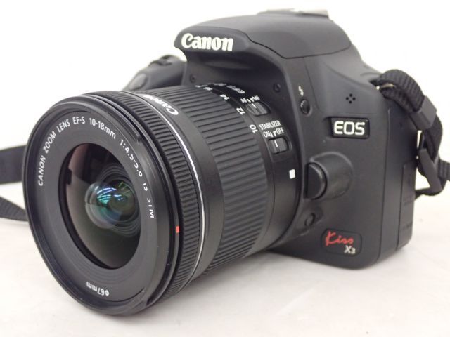 Canon デジタル一眼レフカメラ EOS Kiss X3 10-18mm F4.5-5.6/18-55mm
