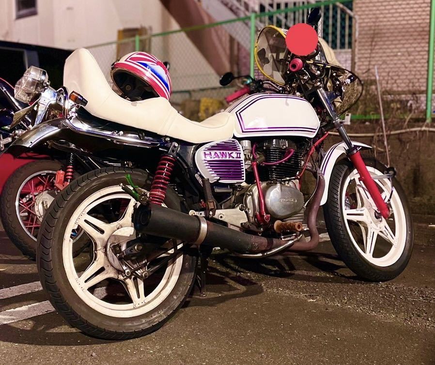 cb250t cb400t シート 20cm cb400t cb250t 三段シート HONDA 革 角タンク