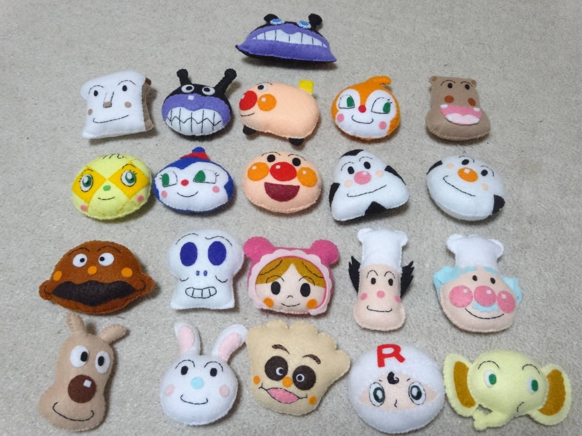 アンパンマン ハンドメイド フェルト フェルトマスコット | minne