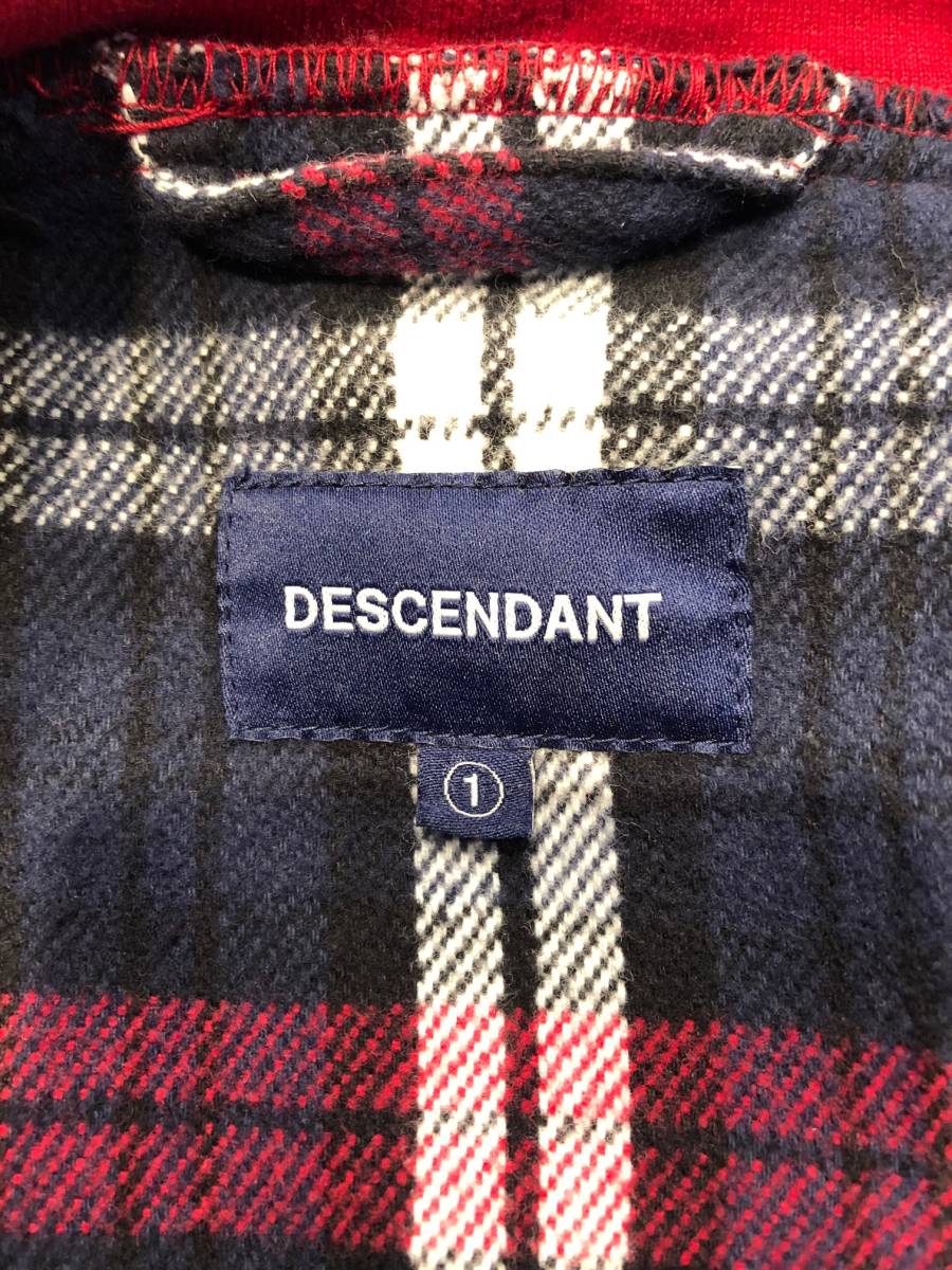 名作☆ DESCENDANT STONER HOODED LS SHIRT ストナー チェック