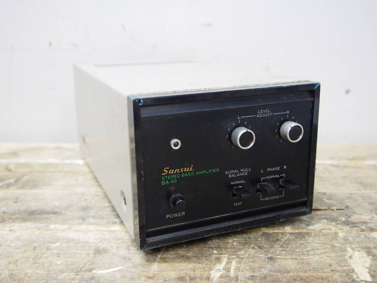 Sansui BA-60 パワーアンプ & CD-5 チャンネルディバイダー