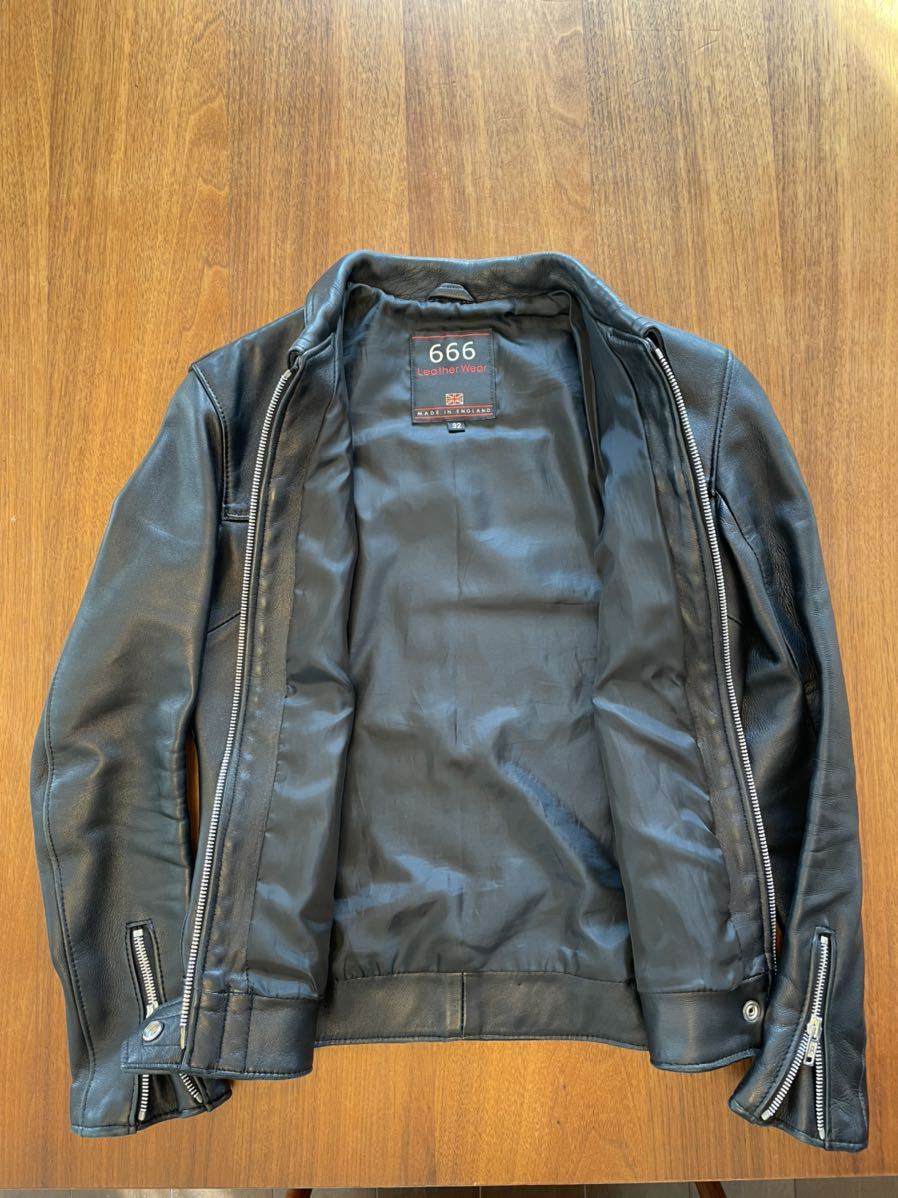 売り切り！美品！666トリプルシックス レザー シングルライダース
