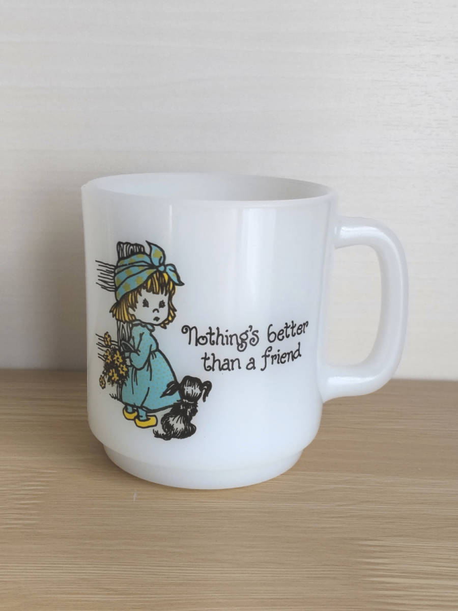 Glasbake グラスベイク ミルクガラス マグカップ nothing's better