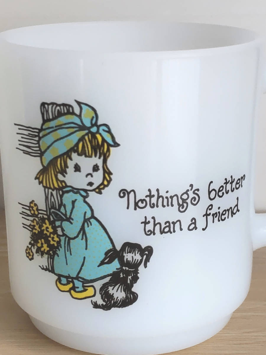 Glasbake グラスベイク ミルクガラス マグカップ nothing's better