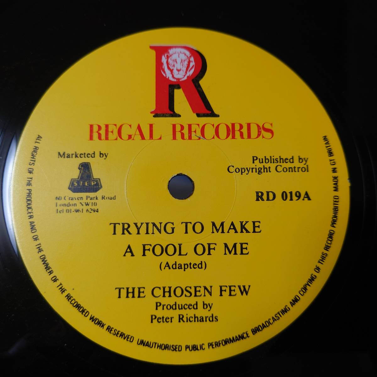 大得価，豊富な レア The Chosen Few - Trying To Make A Fool Of Me // Regal Records 12inch / Lovers(レゲエ)｜売買されたオークション情報、yahooの商品情報をアーカイブ公開 - オークファン レゲエ