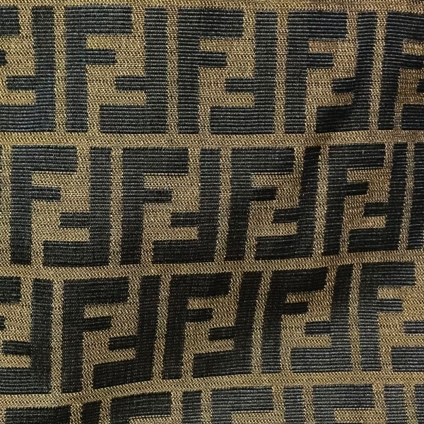 フェンディ FENDI jeans サイズI40 M ズッカ柄 ブラウン×黒 レディース 長袖/リバーシブル/秋/冬 コート フェンディ FENDI 美品 長袖&frasl;ラメ ハイネック&frasl;ショート丈&frasl;刺繍 楽天