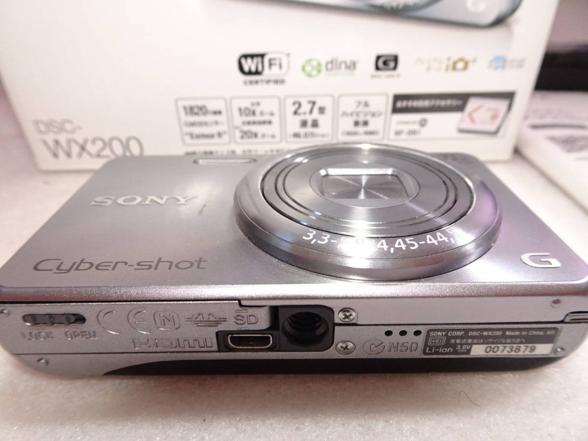 美品 SONY Cyber-Shot DSC-WX200 コンパクトデジタルカメラ Wi-Fi 光学 