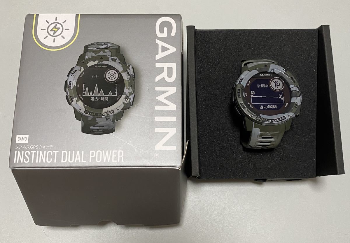Garmin Instinct Dual Power，Camo Edition Instinct Dual Power – ガーミン商品の状態 Feet