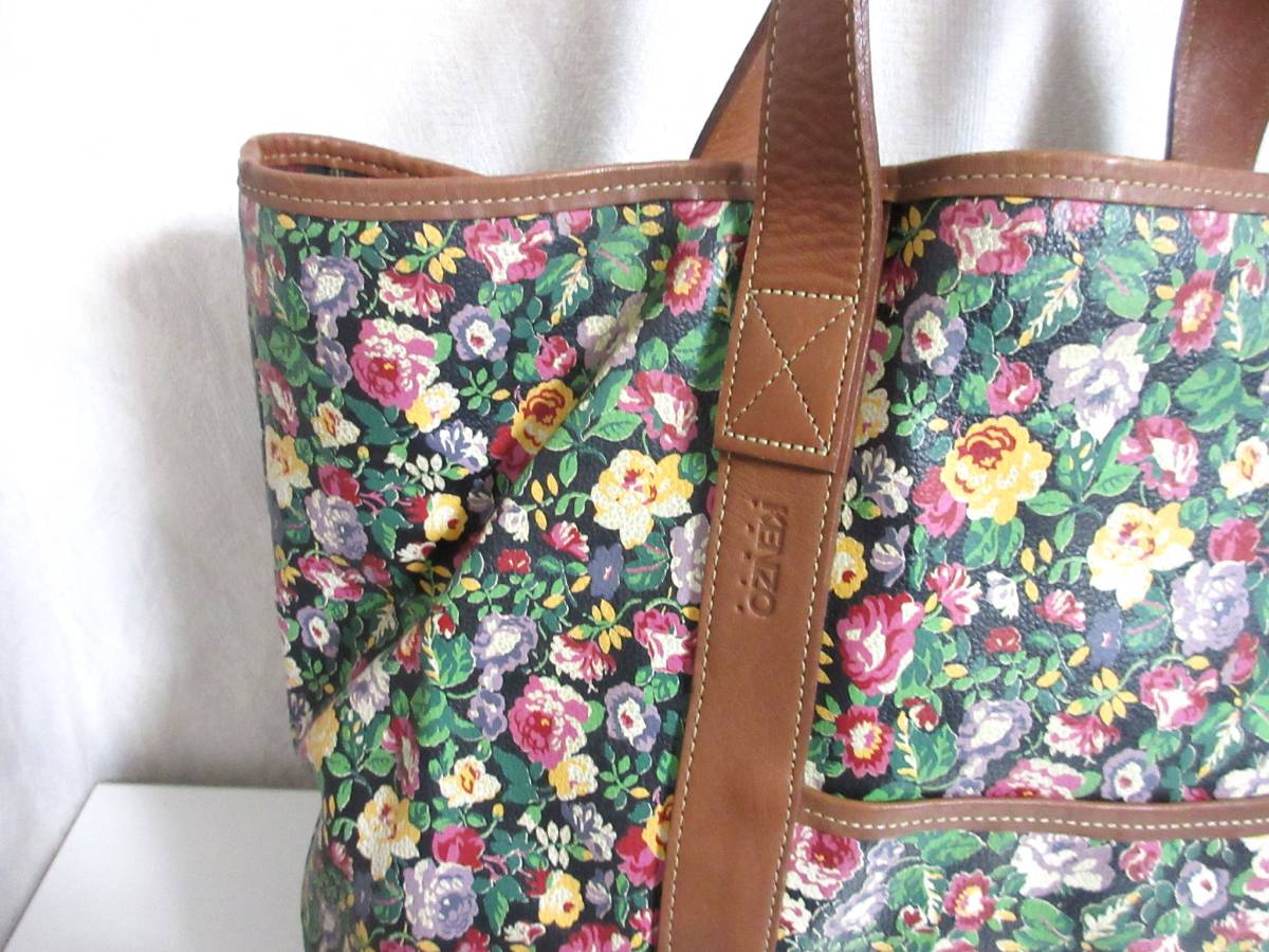 ケンゾー Kenzo 花柄 トートバッグ 北4484 ケンゾー 売買されたオークション情報 Yahooの商品情報をアーカイブ公開 オークファン Aucfan Com