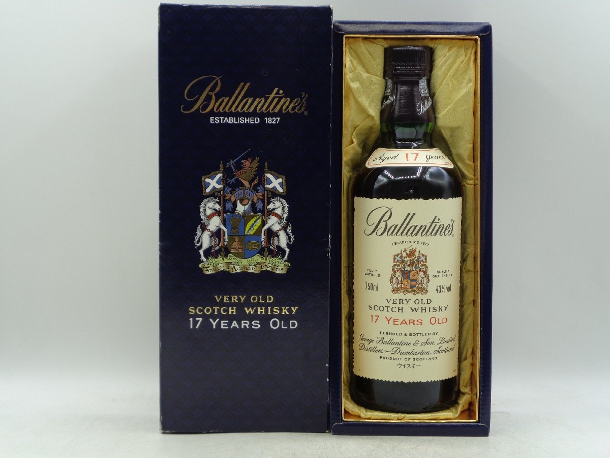 同梱OK商品】BALLANTINE'S 17年 バランタイン スコッチ ウイスキー 箱