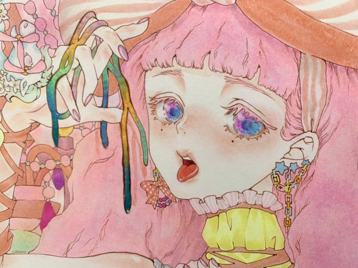 手描きイラスト 夢かわ 観覧車 メリーゴーラウンド 女の子 グミ オリジナルイラスト 一点物 ピンク 手描きイラスト 売買されたオークション情報 Yahooの商品情報をアーカイブ公開 オークファン Aucfan Com