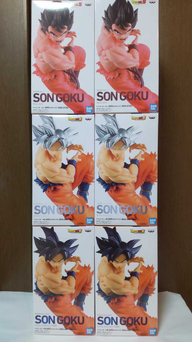 品質保証，SALE ２月登場予定先行獲得 ナムコ限定 ドラゴンボール超 地球育ちのサイヤ人 孫悟空 界王拳 身勝手の極意 身勝手の極意兆 全３種&times;2(孫悟空)｜売買されたオークション情報、yahooの商品情報 孫悟空