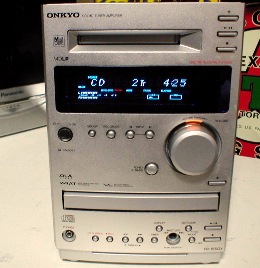 ONKYO FR-155GX MDLP/CD/AM-WideFM Personal Stereo System Head Unit