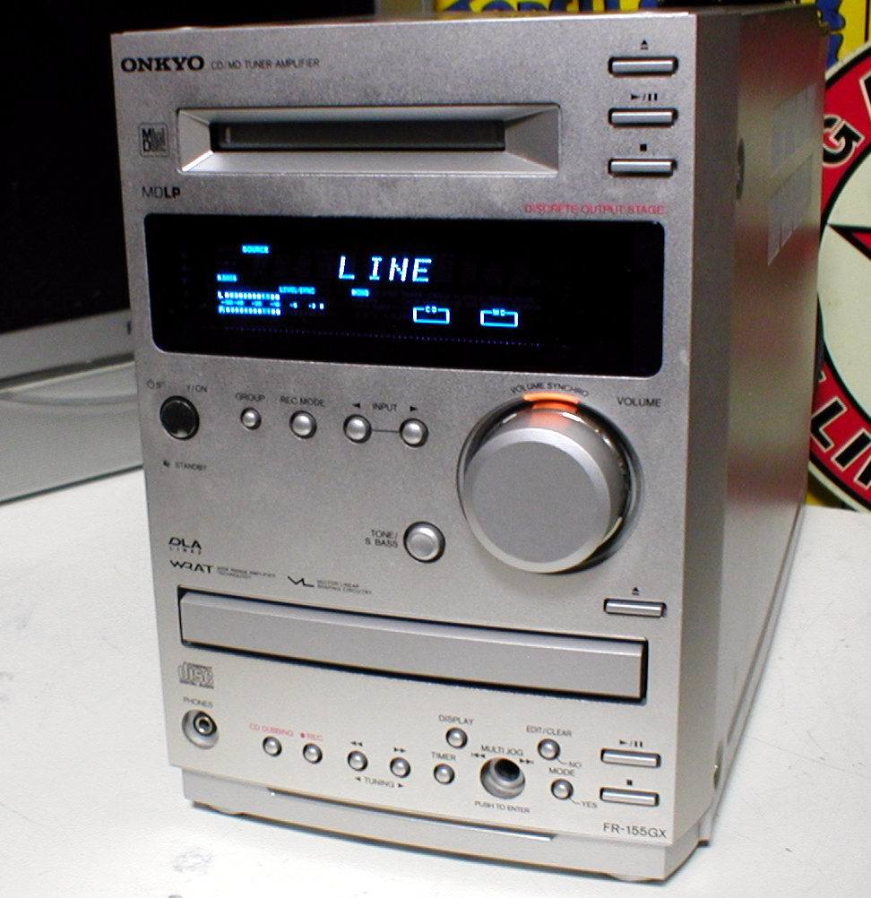 ONKYO FR-155GX MDLP/CD/AM-WideFM Personal Stereo System Head Unit