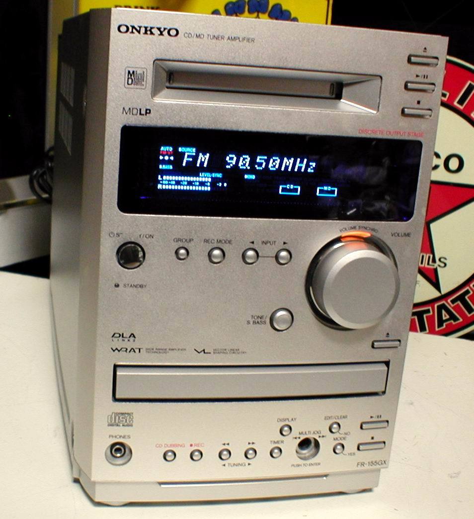 ONKYO FR-155GX MDLP/CD/AM-WideFM Personal Stereo System Head Unit